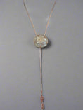 Load image into Gallery viewer, Bolo tie - 'Iris' orgonite necklace
