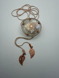 Load image into Gallery viewer, Bolo tie - 'Iris' orgonite necklace
