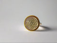 Load image into Gallery viewer, Flow Orgonite ring- small- Flower of Life

