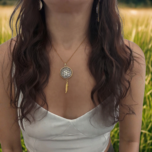 Dream Catcher Orgonite Necklace - Small