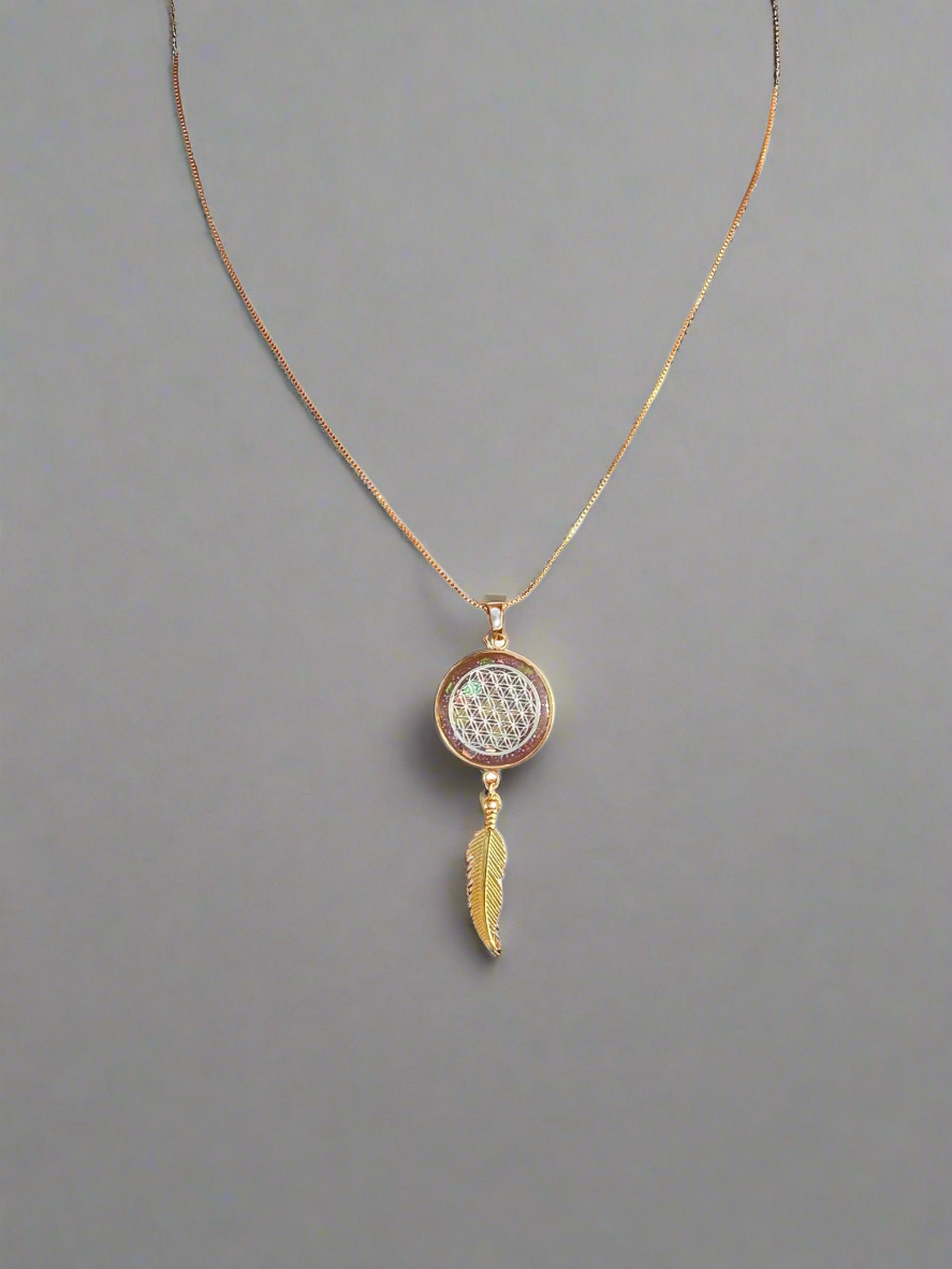 dream catcher orgonite necklace